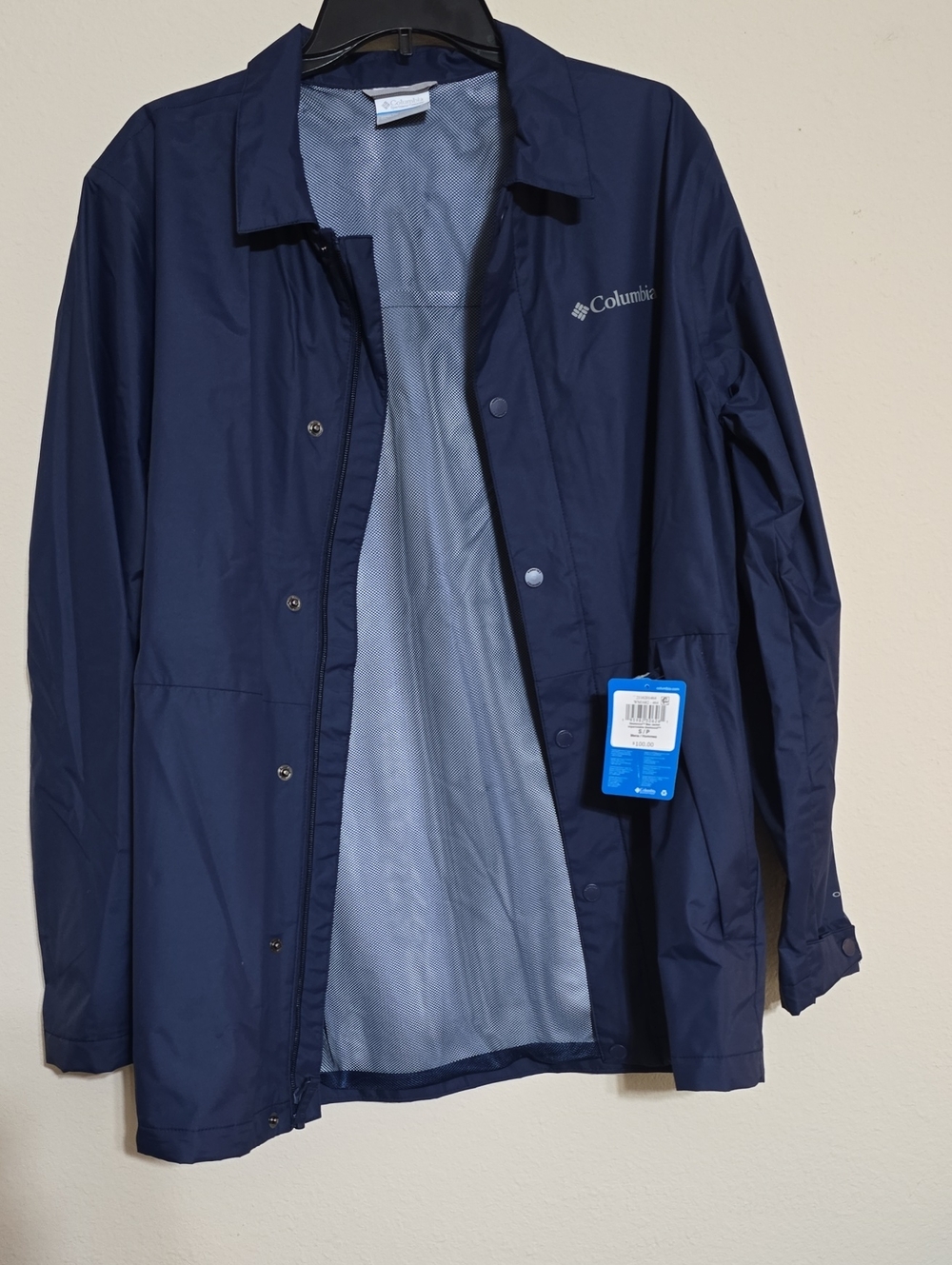 NWT Columbia Men's Navy Blue  Sleetwood Mac Jacket Size S